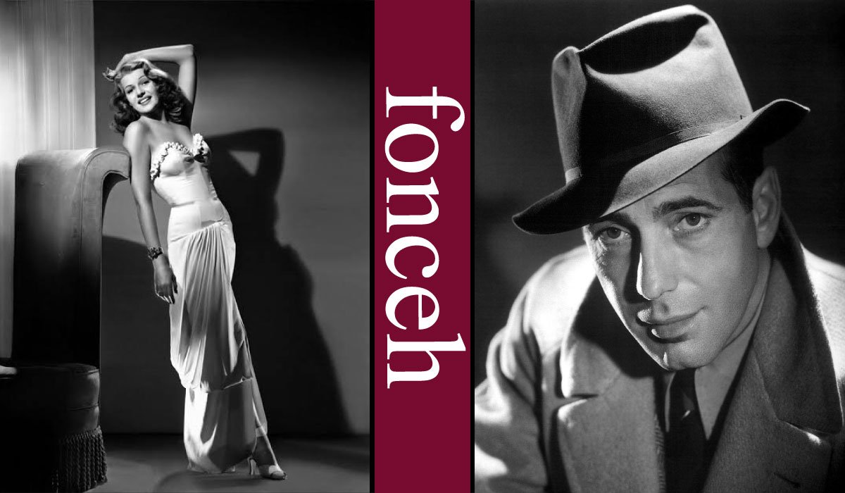 Rita Hayworth and Humphrey Bogart